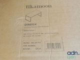 a box with a label on it sitting on a table