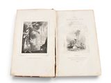 an open book with a picture of a man and a woman on it
