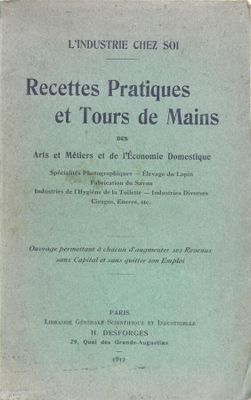 La couverture d'un livre dont le titre est « Pratiques et tours de main »