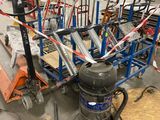 a lot of equipment that is sitting on the floor