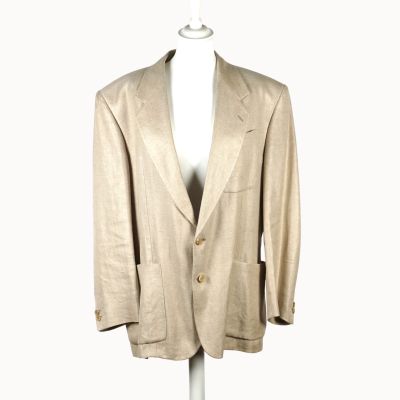 GIANFRANCO FERRE : Veste pour homme de couleur beige, col di…