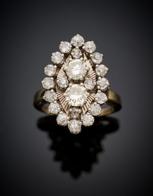 an antique diamond cluster ring