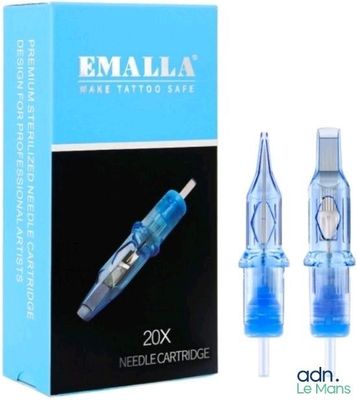 Aiguilles à cartouche de tatouage + coffret encre couleur ch…