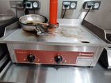 a frying pan sitting on top of a stove in a kitchen