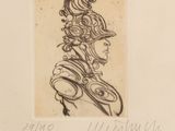 l'image d'un dessin représentant une femme avec un chapeau sur la tête