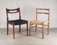 Deux chaises d'appoint, dont l'une en tech de style scandina… (photo 2)