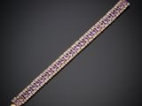 an amethorate and diamond bracelet