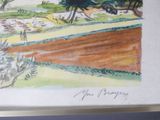 a picture of a watercolor painting of a landscape