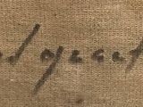 a close up of a handwriting on a piece of cloth