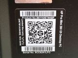 a qr code on the back of a black box