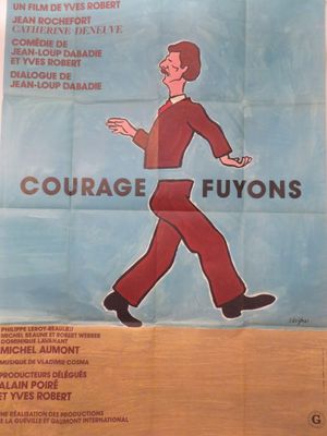 affiche de film représentant un homme marchant dans un champ avec un chien