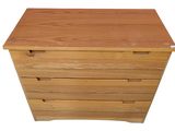 commode en bois comportant quatre tiroirs de chaque côté
