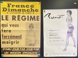 affiches accrochées au mur d'un restaurant à Paris
