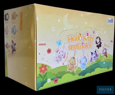 une boîte « Hello Kitty et ses amis » sur la table