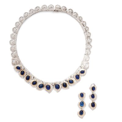 Demi-Parure Collier ET Paire DE Boucles D'Oreilles