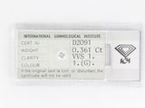 une étiquette sur laquelle figure un diamant et l'inscription « Institut géologique international »
