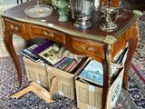 a table with a bunch of items on top of it
