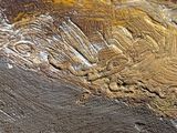 an image of a close up of a painting of a mountain