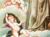 an image of a painting of a man holding a baby in his arms