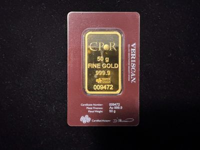- 1 lingotin 50 g d'or 999.9 - n°9472
