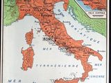 an old map of the roman empire in the middle of the 20th century