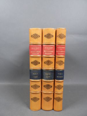 a set of five books sitting on top of each other