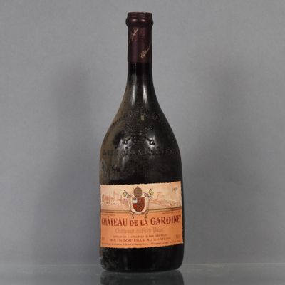 a bottle of wine that is sitting on a table
