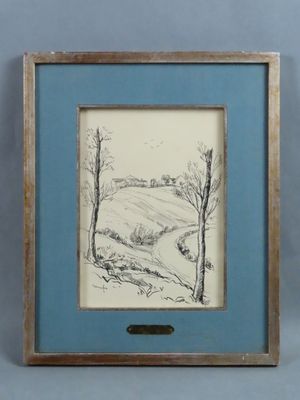 an image of a picture of a picture of a landscape in a frame