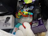a bag full of toys and other items in it