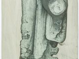 an image of a drawing of a piece of wood with a piece of wood sticking out of it