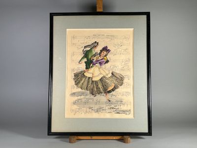 une image représentant une femme en robe et avec un chapeau