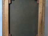 an old picture frame with a black background and a white background