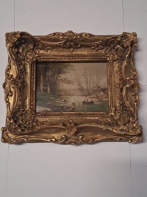 a picture of a painting hanging on the wall