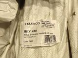 a white jacket with a tag on it that says teleno