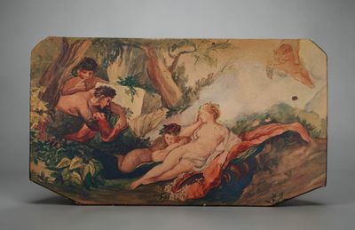 an image of a picture of a painting on a wall