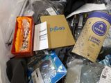 many items that are in a plastic container