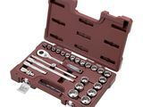 a tool set in a plastic case with tools inside of it