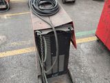 many different types of welding equipment in a parking lot