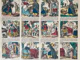an old book with a bunch of pictures of people on it