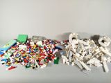 a pile of legos sitting on top of a table