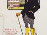 a picture of a man wearing a hat and holding a cane