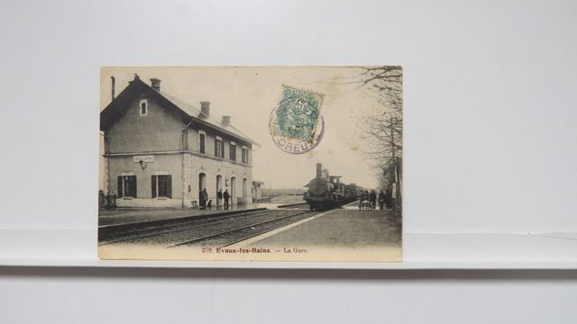 Evaux-les-Bains : La Gare. (AAA 259). Petite amorce de déchirure ...
