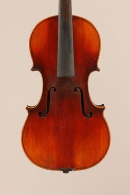 an old violin with a bow on a white background