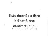 a black and white photo of a sign that says, let donneee a titre indicate, non contractuelle