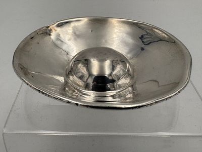 Tastevin bordelais en argent uni, modèle à ombilic central, …