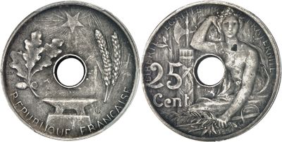 an image of a silver coin with a picture of a woman on it