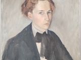 portrait d'une femme vêtue d'une veste noire et d'un nœud papillon
