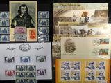 plusieurs types de timbres sont présentés sur une surface noire