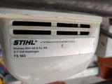 a close up of a white air conditioner with a sticker on it