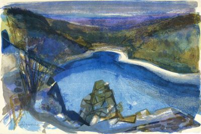 Camille HILAIRE (1916-2004) - Le lac de la Lauch, 1975, Lith…